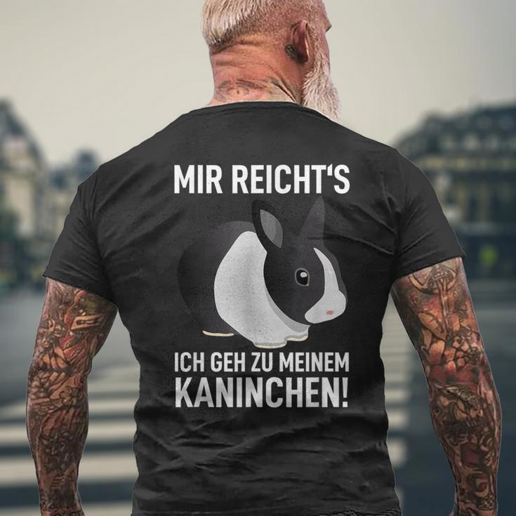Rabbit Mir Reicht's Ich Geh Zu Meinem Rabbit T-Shirt mit Rückendruck Geschenke für alte Männer