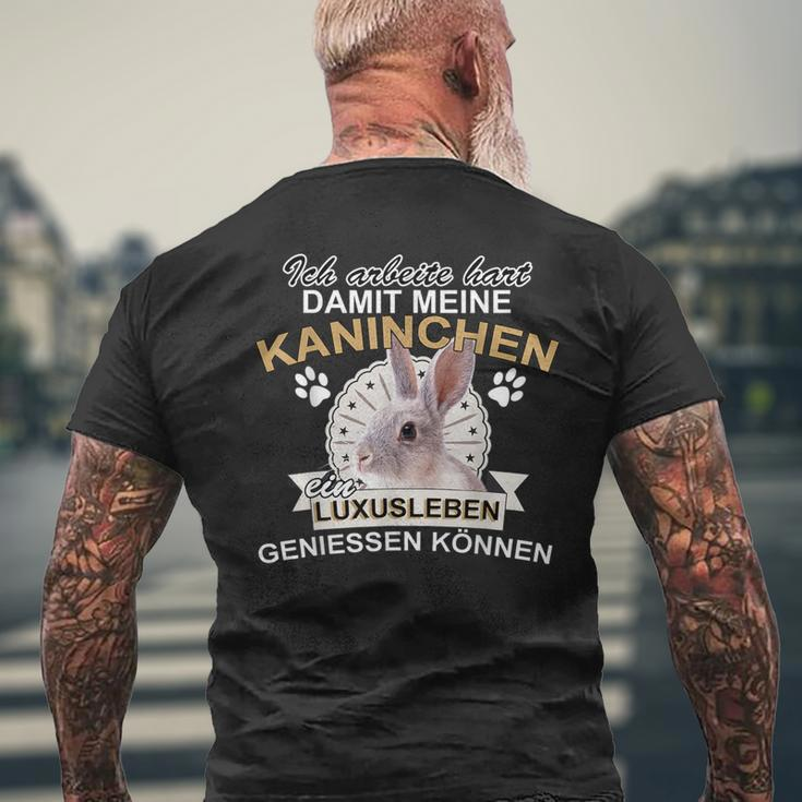 Rabbit Pet Rodent Slogan T-Shirt mit Rückendruck Geschenke für alte Männer