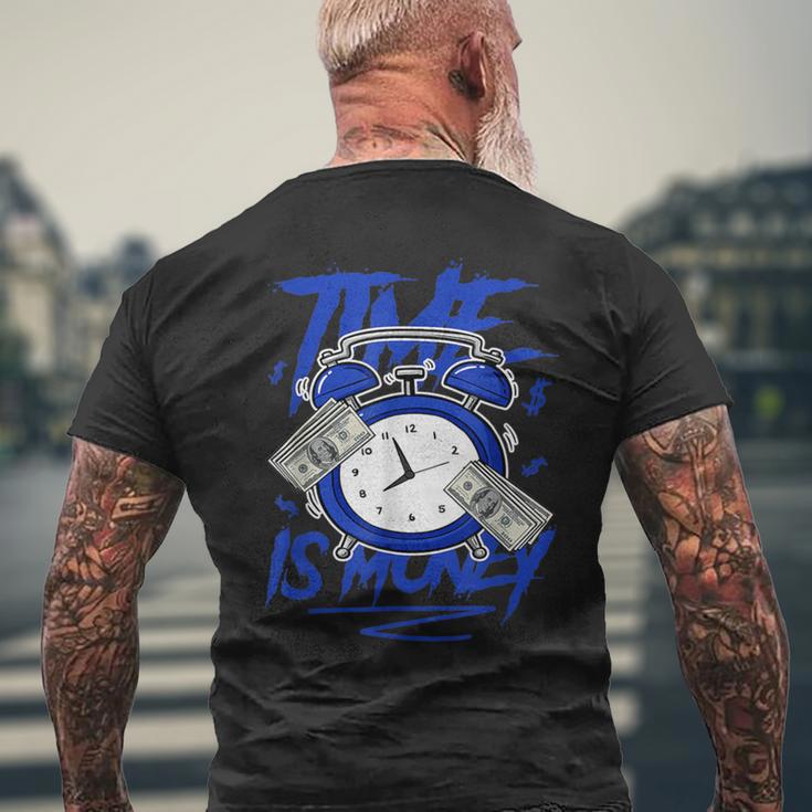 Racer Blue 5S To Match Time Is Money Shoes 5 Racer Blue Men's T-shirt Back Print Gifts for Old Men