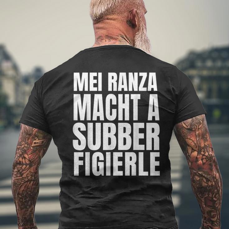 Ranza Swabian Slogan Swabian T-Shirt mit Rückendruck Geschenke für alte Männer