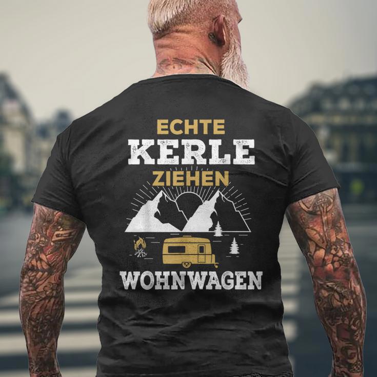 Real Kerle Ziehen Caravan Camping Motorhome Tent S T-Shirt mit Rückendruck Geschenke für alte Männer