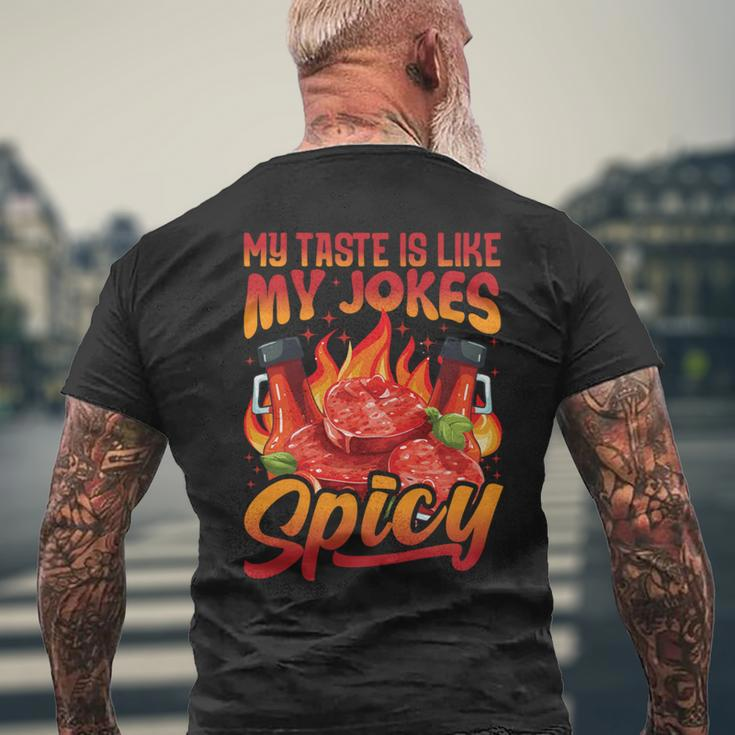 Red Hot Lover Pizza Chilisauce Scharfes Essen Bekleidung T-Shirt mit Rückendruck Geschenke für alte Männer