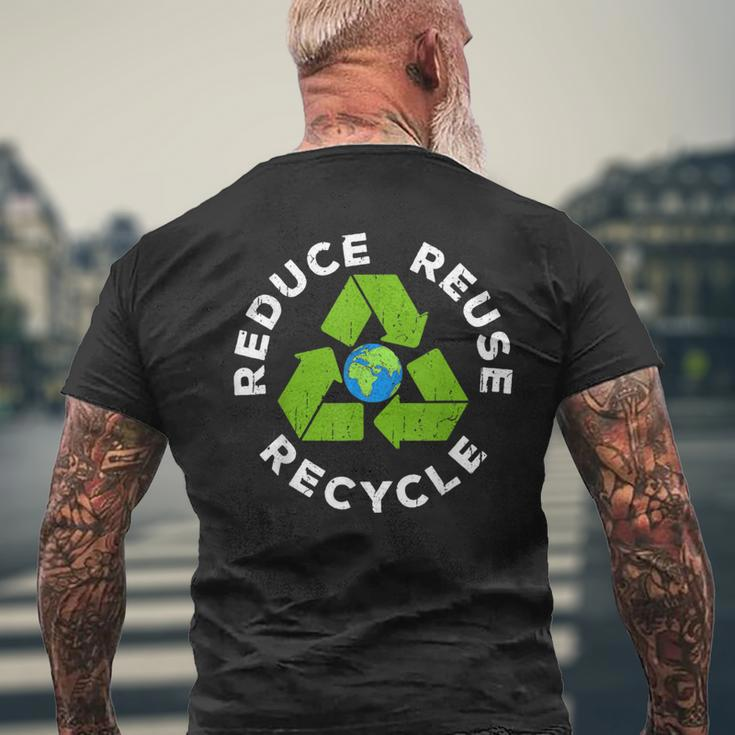 Reduce Reuse Recycle Earth Day 2024 Men's T-shirt Back Print Gifts for Old Men