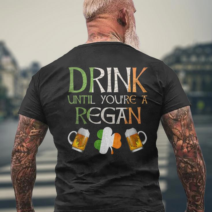 Regan Family Name For Proud Irish From Ireland Men's T-shirt Back Print Gifts for Old Men
