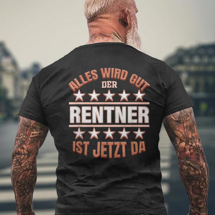 Rentner Abschied Rente Für Ruhestand Pensionierung Opa T-Shirt mit Rückendruck Geschenke für alte Männer