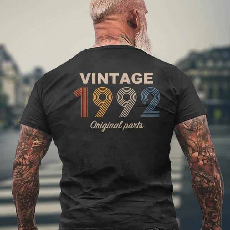 Retro 32 Years Vintage 1992 Original Parts 32Nd Birthday Men's T-shirt Back Print Gifts for Old Men