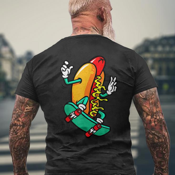 Retro Hotdogs Hot Dog Vintage Food Lover Men's T-shirt Back Print Gifts for Old Men