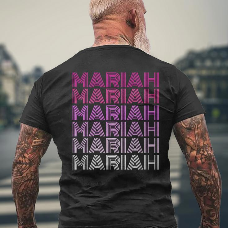 Retro Style Mariah Pink Ombre S T-Shirt mit Rückendruck Geschenke für alte Männer