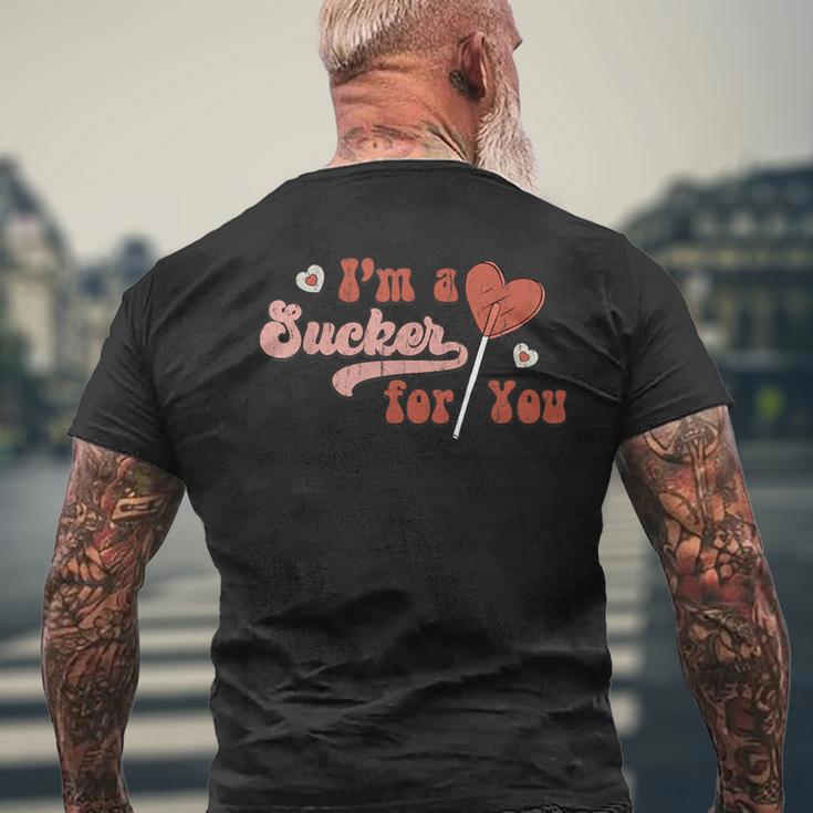 Retro Im A Sucker For You Couple Matching Valentine Men's T-shirt Back Print Gifts for Old Men