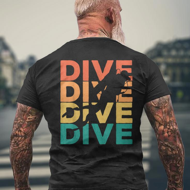 Retro Vintage Diving For Diver T-Shirt mit Rückendruck Geschenke für alte Männer