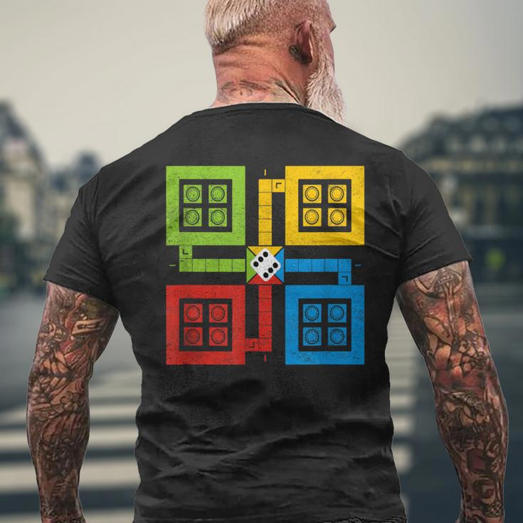 Retro Vintage Ludo Game Classic Game Costume Men's T-shirt Back Print Gifts for Old Men