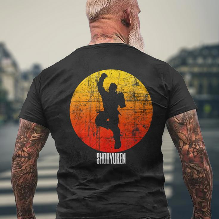 Retro Vintage Shoryuken Fighter T-Shirt mit Rückendruck Geschenke für alte Männer