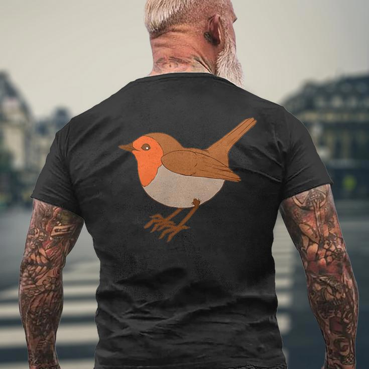 Robin Bird Robin Singbird Bird T-Shirt mit Rückendruck Geschenke für alte Männer