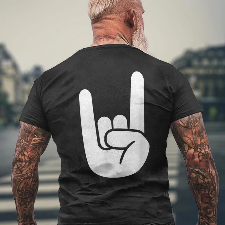 Rock Hand T-Shirt mit Rückendruck Geschenke für alte Männer