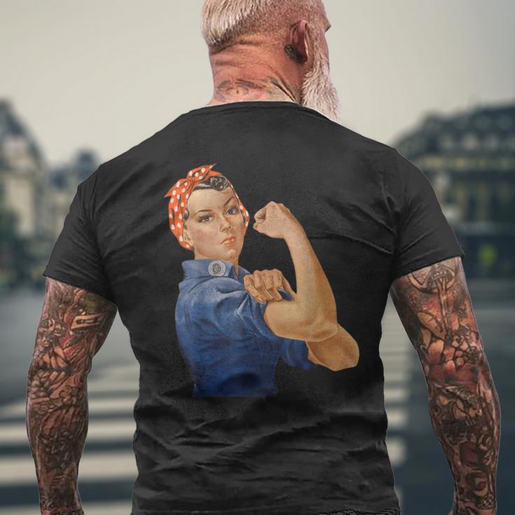 Rosie The Riveter We Can Do It Feminist RetroMen's T-shirt Back Print Gifts for Old Men