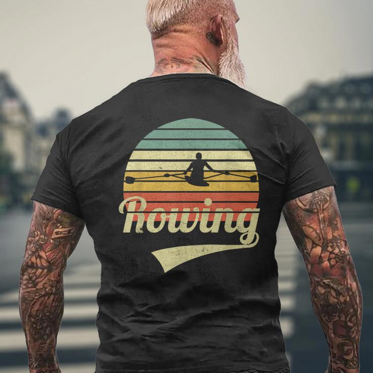 Rowing Rowing Outfit In Vintage Retro Style Vintage T-Shirt mit Rückendruck Geschenke für alte Männer
