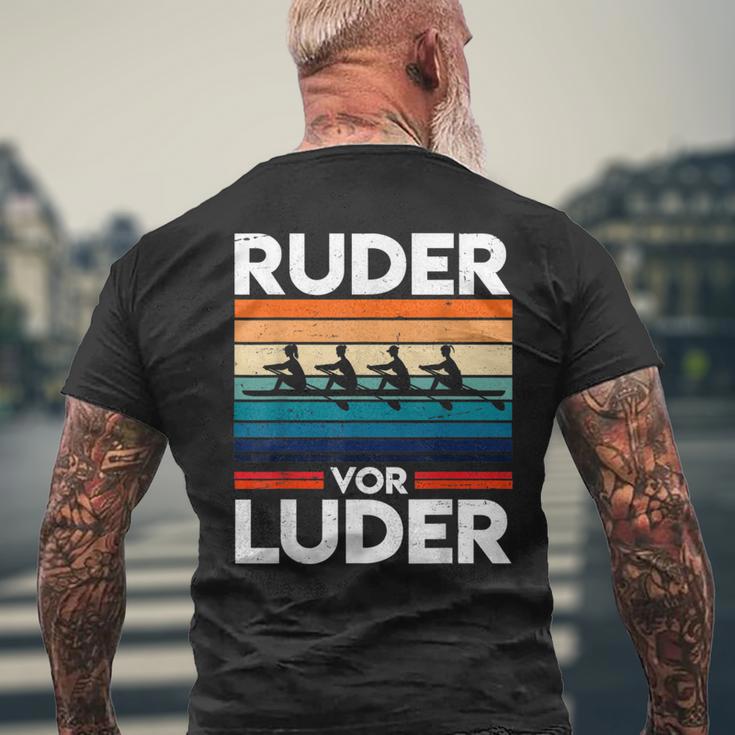 Ruderor Luder For Rowing Athletes Or Rowing Clubs T-Shirt mit Rückendruck Geschenke für alte Männer