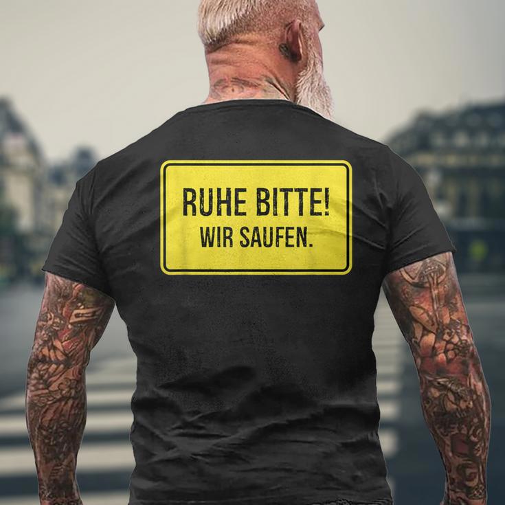 Ruhe Bitte Wir Saufen S T-Shirt mit Rückendruck Geschenke für alte Männer