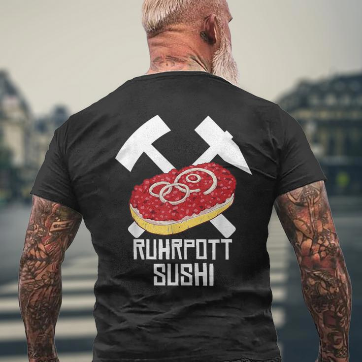 Ruhrpott Sushi Mettbrötchen For Mett Lovers Mett T-Shirt mit Rückendruck Geschenke für alte Männer