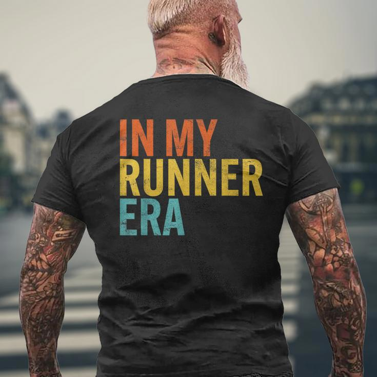 In My Runner Era Running Marathon Fitness Running Dad Men's T-shirt Back Print Gifts for Old Men