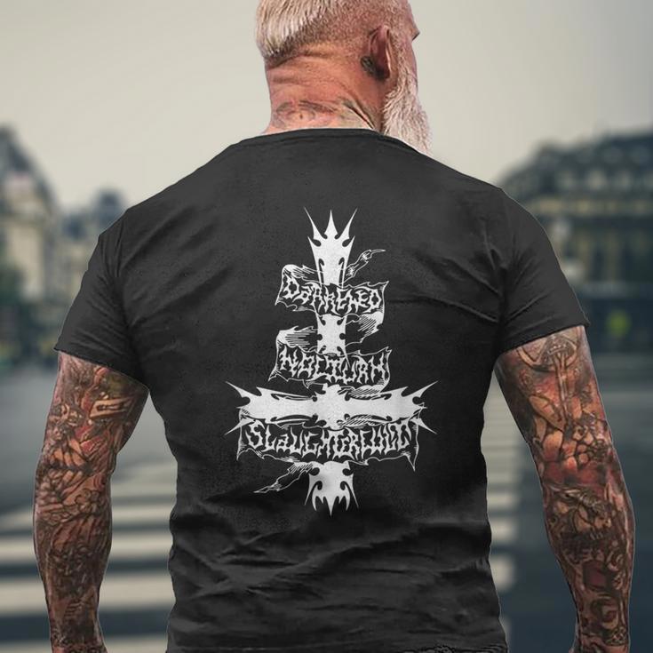Sacrificio Nocturno Oscuro Camiseta Hombre Estampado Espalda Regalos para ancianos