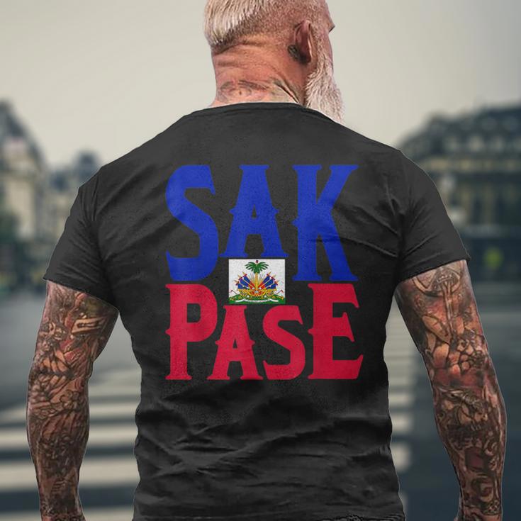 Sak Pase Niedliches Haitian-Creolen-Geschenk T-Shirt mit Rückendruck Geschenke für alte Männer