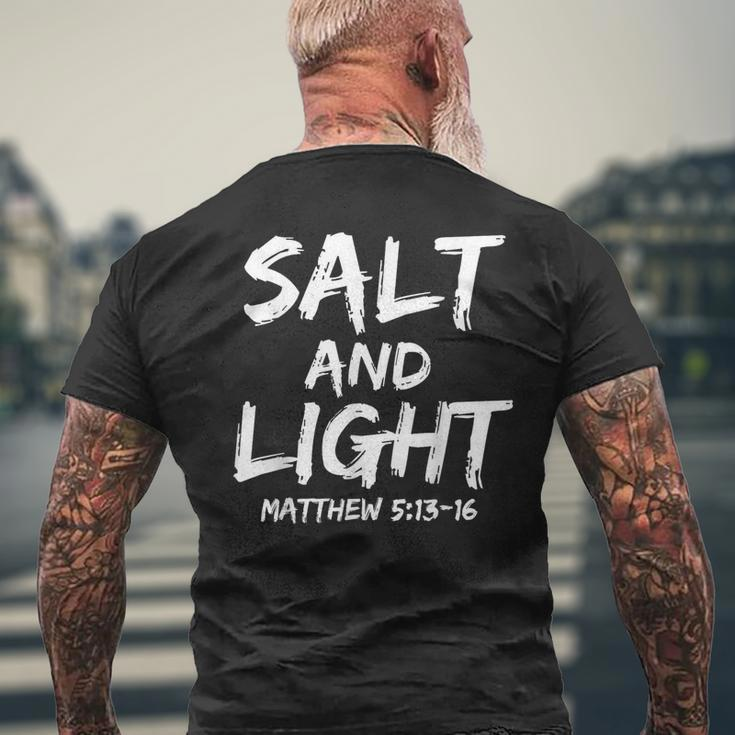 Salt And Light For Matthew 513-16 Christian Men's T-shirt Back Print Gifts for Old Men