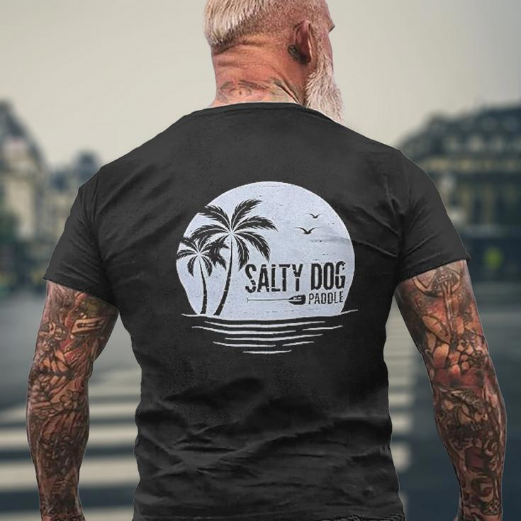 Salty Dog Christmas Dog For Dog Owners Dog Mens Back Print T-shirt Gifts for Old Men