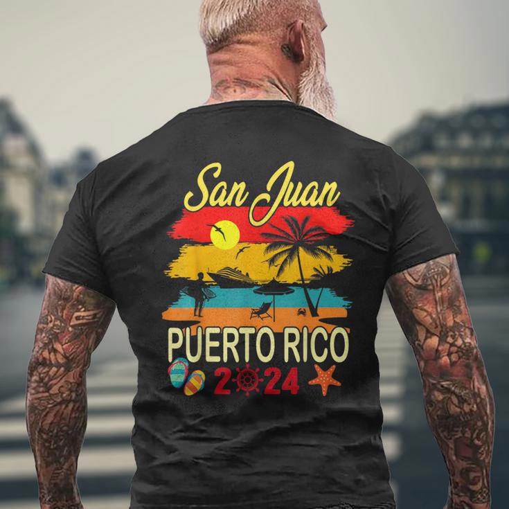 San Juan Puerto Rico 2024 Family Vacation Souvenir Men's T-shirt Back Print Gifts for Old Men