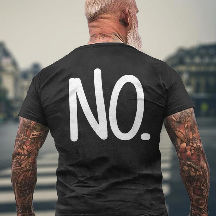 That Says No Men's T-shirt Back Print Gifts for Old Men