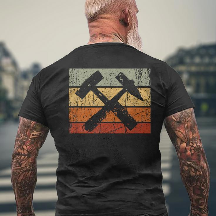 Schlägel Und Eisen Bergbau Geschenke Ruhrpott Erzgebirge T-Shirt mit Rückendruck Geschenke für alte Männer
