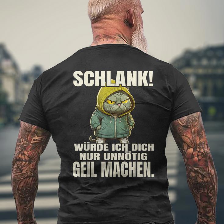 Schlank Würde Ich Dich Nur Unnecessary Geil Machen T-Shirt mit Rückendruck Geschenke für alte Männer