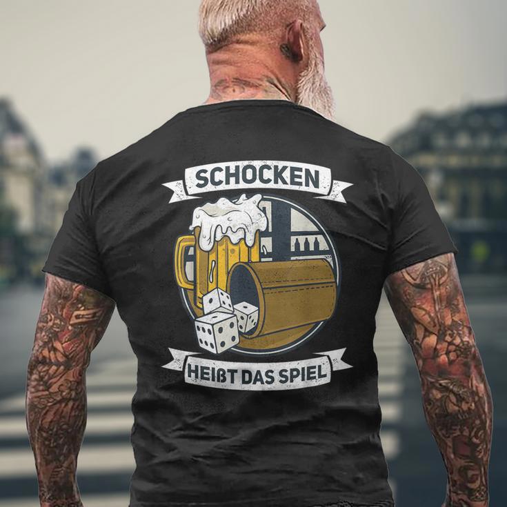 Schocken Heißt Das Spiel Dice Game Puzzle T-Shirt mit Rückendruck Geschenke für alte Männer