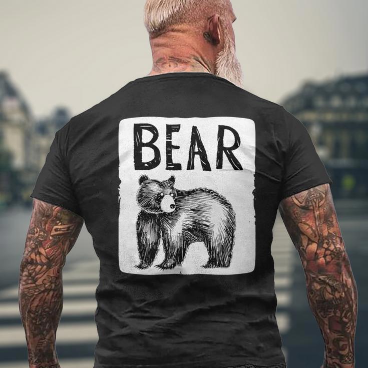 Schöner Amerikanischer Schwarzbär T-Shirt mit Rückendruck Geschenke für alte Männer