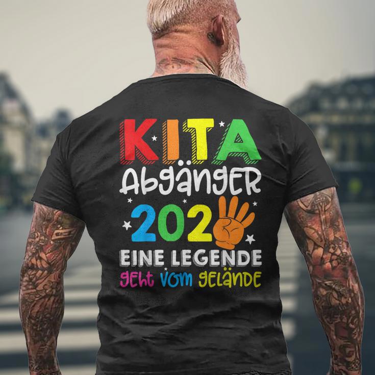 Schulkind Einschulung Schule Letzter Tag Kita Abgänger 2024 T-Shirt mit Rückendruck Geschenke für alte Männer