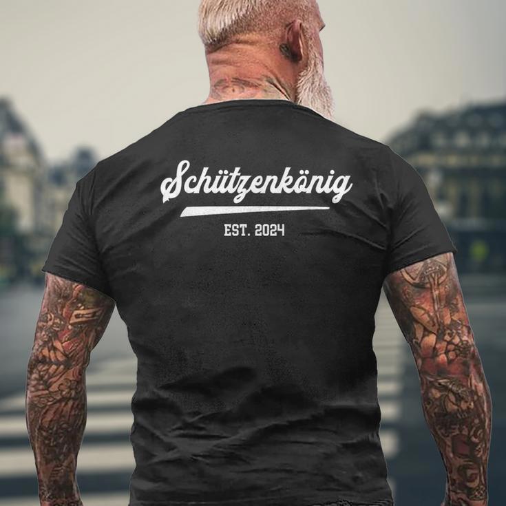 Schützenfest Schützenkönig 2024 Jungschütze Sports Shooting T-Shirt mit Rückendruck Geschenke für alte Männer