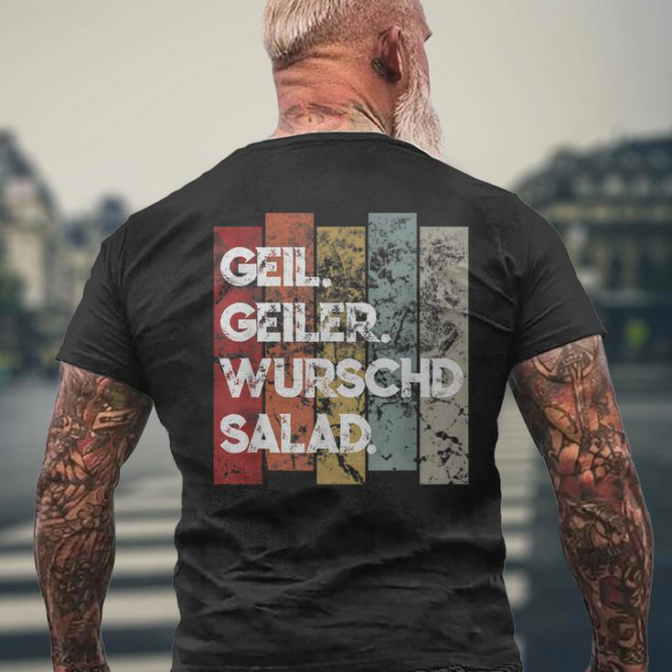 Schwaben Sausage Salad Schwäbisch Quote Idea T-Shirt mit Rückendruck Geschenke für alte Männer