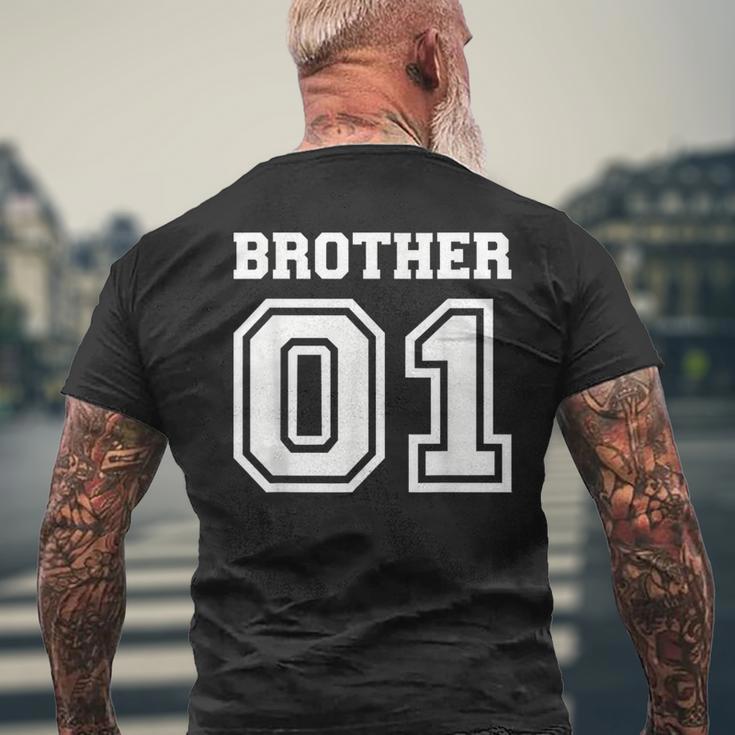 Schwarzes Kurzärmliges Herren-T-Kurzärmliges Herren-T-Shirt Brother 01, Sportliches Design für Brüder Geschenke für alte Männer