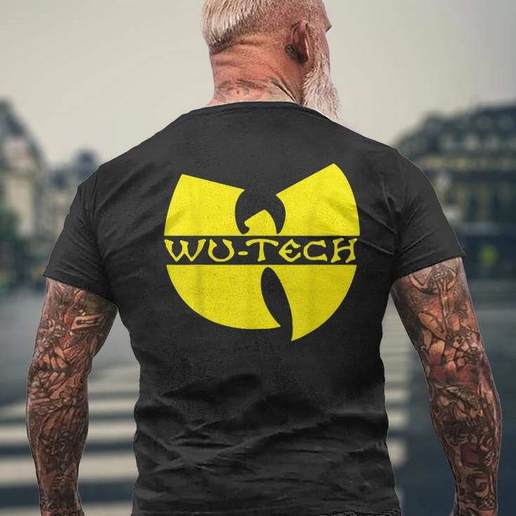 Schwarzes Wu-Tang Logo Kurzärmliges Herren-T-Kurzärmliges Herren-T-Shirt, Hip-Hop Fanbekleidung Geschenke für alte Männer