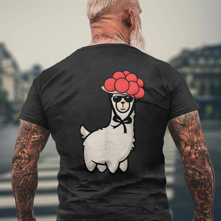 Schwarzwald Bollenhut Lama Sunglasses Tradition T-Shirt mit Rückendruck Geschenke für alte Männer