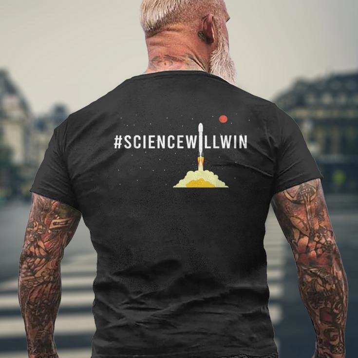 Sciencewillwin Science Will Win Men's T-shirt Back Print Gifts for Old Men