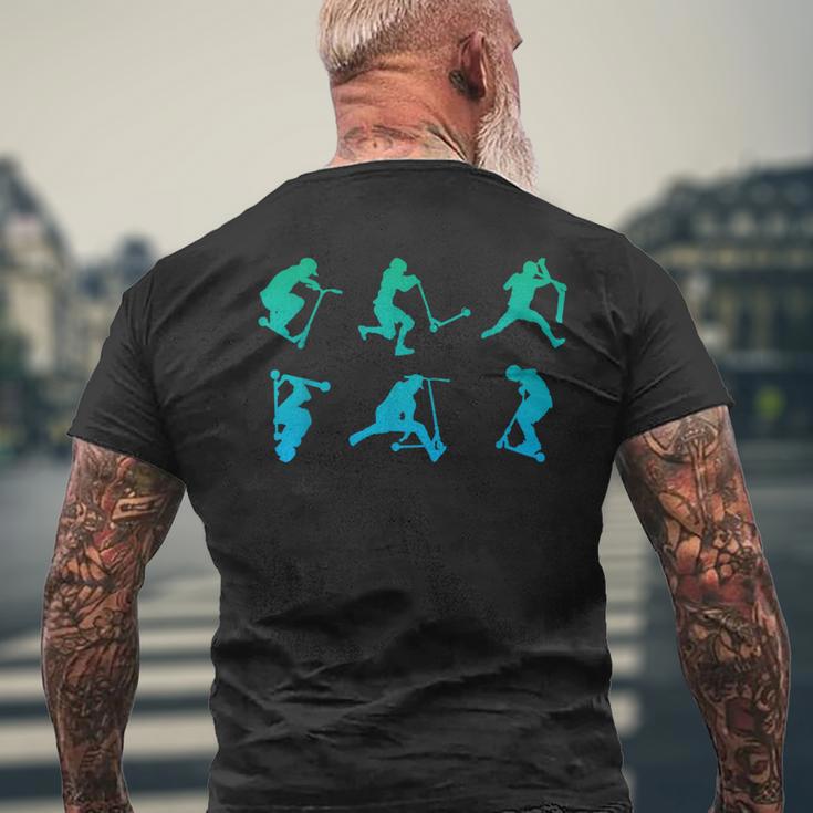 Scooter Stunt Scooter Skater Scooter Coolintage T-Shirt mit Rückendruck Geschenke für alte Männer