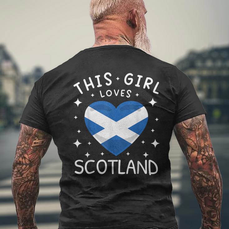 Scotland Flag Scottish Flag Scotland T-Shirt mit Rückendruck Geschenke für alte Männer