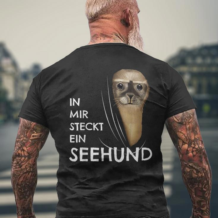 Seahund Costume Children's Clothing In Mir Steckt Ein Seahund T-Shirt mit Rückendruck Geschenke für alte Männer