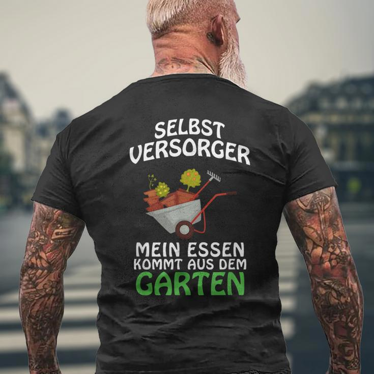 Selbstversorger Mein Essen Kommt Aus Der Garten Mein Essen Kommt Aus Der Gartener T-Shirt mit Rückendruck Geschenke für alte Männer