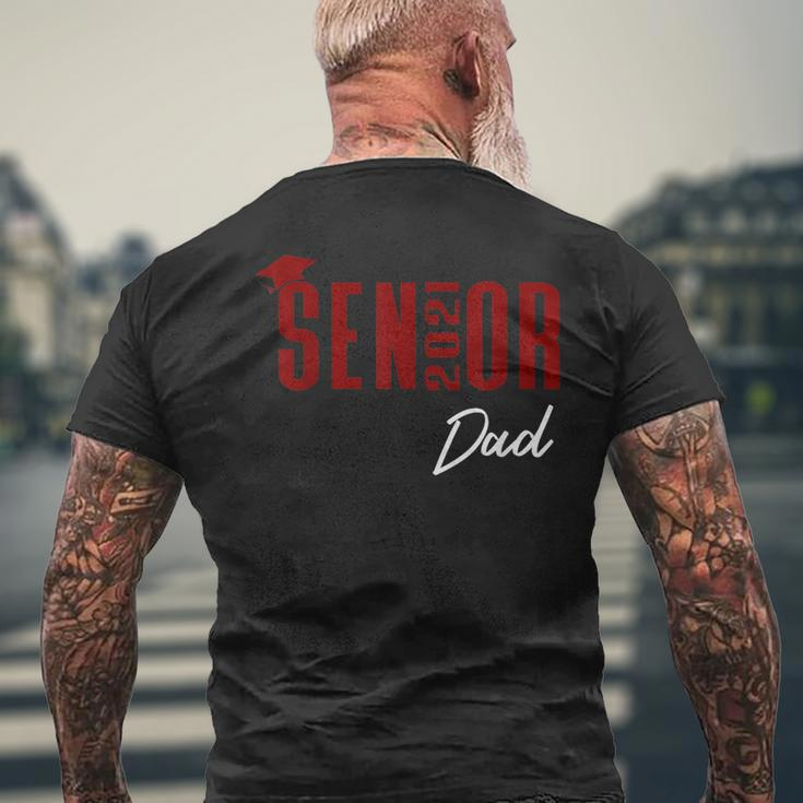 Senior 2021 Dad High School Color Maroon Graduation Cap Mens Back Print T-shirt Gifts for Old Men