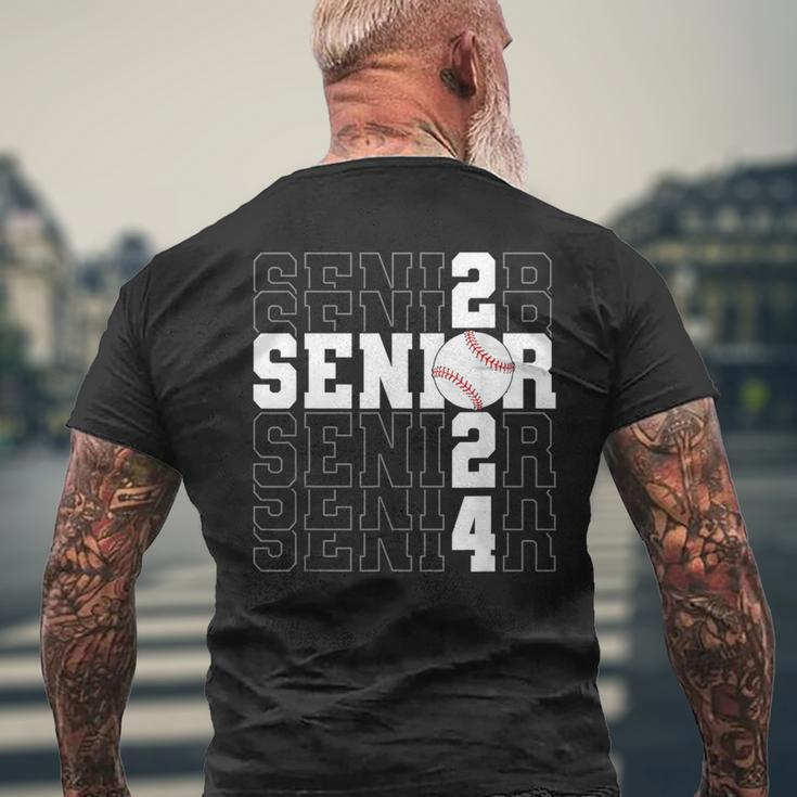 Senior 2024 Class Of 2024 Baseball Graduation 2024 Men's T-shirt Back Print Gifts for Old Men
