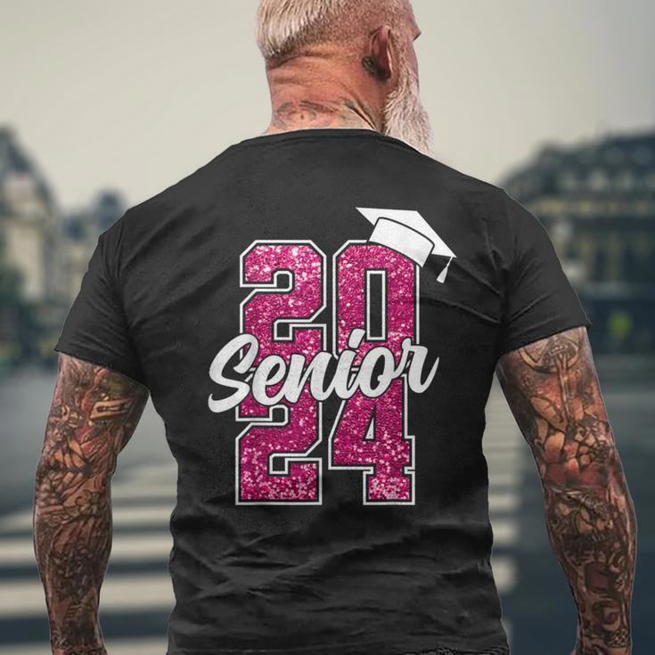 Senior 2024 Girls Class Of 2024 Graduate College High School Men's T-shirt Back Print Gifts for Old Men