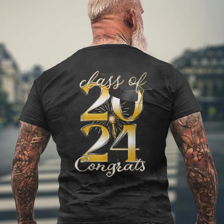 Senior Class Of 2024 Congrats Graduate Last Day Of School Men's T-shirt Back Print Gifts for Old Men