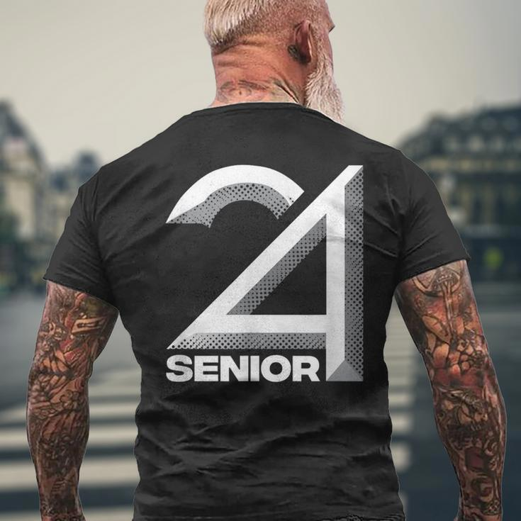 Senior Class Of 2024 Graduation High School College Men's T-shirt Back Print Gifts for Old Men